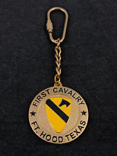 🌟US Army 1st Cavalry Keychain, 1st Cav Emblem Ft. Hood Texas picture