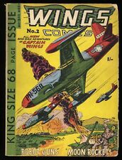 Wings Comics (1960) #2 VG+ 4.5 Very Scarce Trent picture