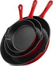 Utopia Kitchen Pre-Seasoned Cast Iron Skillet Set 3-Piece - 6 , 8 and 10 Inches picture