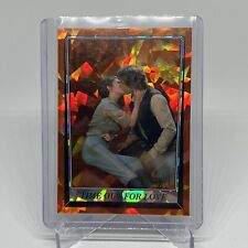 2023 Topps Chrome Sapphire Star Wars Time Out For Love Orange /25 Han & Leia picture