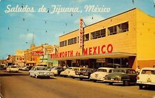 Tijuana Mexico Main Street Cerveza Pacifico Beer Advertising Sign Postcard Y1 picture