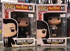 Funko Pop Pulp Fiction Vincent Vega & Mia Wallace #61 /#63 / DMG BXS picture