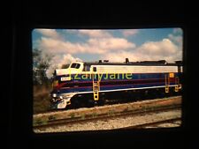 13904 VINTAGE Train Engine Photo 35mm Slide GSWR 6302 FP9A SMITHVILLE GA 11111 picture