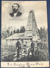 The Original Drake Well, Titusville, PA Postcard - Drake Inset picture