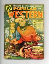 Popular Western Pulp Nov 1943 Vol. 25 #3 VG picture
