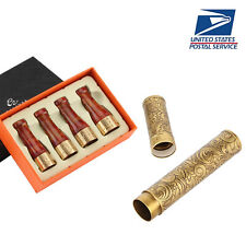 Galiner Pure Copper Cigar Holders Set 4 Sizes and Single Tube Cigar Case Travel picture