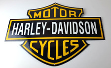 Vintage Harley Davidson Motorcycles Sign - Porcelain Gas Service Station Sign picture
