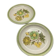 Floral Salad Plate Vintage Kilncraft Dishwasher Safe Round Shaped Set Of Two picture