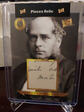 2023 Pieces Of The Past Founders Henry Bessemer Hand Written Relic Inventor  picture
