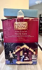 Holiday Living Blow up 9 Feet Tall Light up Nativity Scene picture