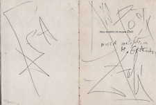 SPAIN ARTIST SALVADOR DALI SIGNED UNCOVER BOOK Signed Autographed  1942 ORIGINAL picture