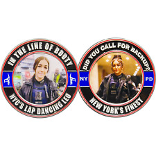 GL15-004 NYPD Lap Dance in the Line of Booty Police Challenge Coin picture