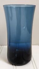 Vintage DENBY Arabesque Blue Ice Flat Iced Tea Glass Tumbler 6