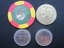 Five Dollar $5 Casino Niagara Poker Chip 50 Cent & 2 25 Cent Coins Niagara Falls picture
