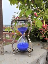 Vintage Brass Hour Glass Sand Timer Old Sand Clock Sand Timer Home office decor picture