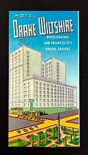 1957 Hotel Drake Wiltshire San Francisco Union Square CA Travel Mini Brochure picture