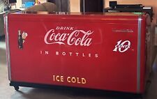 Vintage 1950s Victor Coca-Cola Cooler with 4 Stools picture