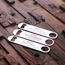 Personalized Engraved Stainless Steel Beer Bottle Opener for Weddings or Parties picture