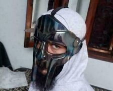 Halloween Gift MF Doom Gladiator Mask Villain Black Finish Face Armour picture