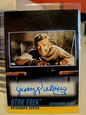 Quotable Star Trek TOS Garry Walberg A102 Autograph Card as Commander Hansen NM  picture