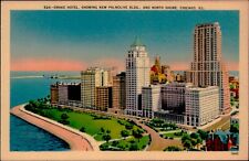 Postcard White Border Drake Hotel Chicago Illinois IL  picture