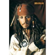 2003 PIRATES OF THE CARIBBEAN MOVIE JOHNNY DEPP JACK SPARROW POSTER  picture