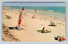 Wells Beach ME-Maine, Scenic View Of Beach And Sand, Antique, Vintage Postcard picture