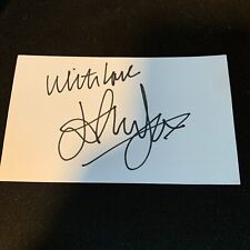 ELTON JOHN Signed 3x5 Small Index Card Rare Autograph picture