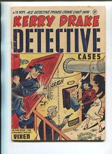 KERRY DRAKE DETECTIVE CASES 16 VG V1 HARVEY COMICS 1949 VIXEN NICE GOLDEN AGE picture