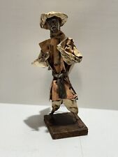 Vintage Mexican Folk Art Hand Made Paper Mache Man Doll picture