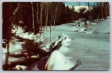 Postcard Canada Quebec Ste Adele snow scene c1959  2A picture