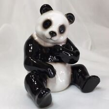 4” Sitting Panda Figurine, Vintage, Seagull, Glazed Porcelain, Collectible❤️ picture