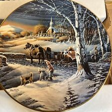 Terry Redlin , Plate, Almost  Home,6945/19,500,1994,Mint Condition.Box,Cert picture