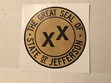 State of Jefferson 5 inch Window Bumper Sticker picture