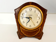 Old Vtg 1930's INGRAHAM Model D-157 Art-Deco Walnut Mahogany Wood Mantle Clock picture