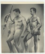 Bruce Of LA 1950 Beefcake Duo w/Spear Vintage Bruce Bellas Gay Physique Q8182 picture