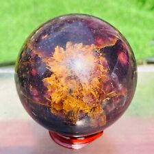 467g Natural Scarce Volcanic Agate Crystal Carnelian Sphere Specimen picture