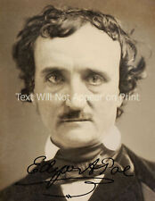 1849 Edgar Allen Poe with Added Autograph Vintage Photograph 8.5