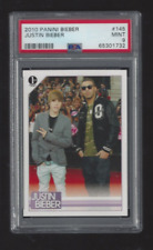 2010 Panini Justin Bieber with Drake #145 Rookie Card RC PSA 9 MINT picture