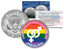 GAY PRIDE Marriage Equality Female 2015 JFK Half Dollar US Coin LESBIAN Wedding picture