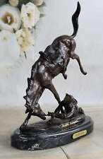 WICKED PONY Frederic Remington Bronze Statue Sculpture Cowboy Thrown from Horse picture