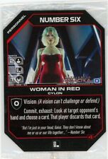 NUMBER SIX Woman in Red 2006 Wizkids Battlestar Galactica CCG Promo Sealed picture
