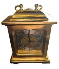 Vintage Seth Thomas Solid Brass Gold clock Taiwan Roman Numeral **Working picture