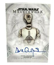 2018 Star Wars Masterwork #ADC Dave Chapman Puppeteer SE-2 Droid Autograph Card picture