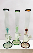 16'' Heavy Thick Glass Bong Water Pipe Dome Percolator Hookah with Bowl (283) picture