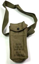 WWII US ARMY GREASE GUN  .45 AMMO CARRY BAG picture
