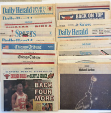Michael Jordan Chicago Bulls Newspaper Lot of 19 - 1993 to 1999 - Very Good picture