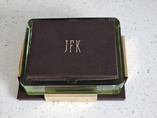 JFK Presidential Crystal Box John F Kennedy Glass picture
