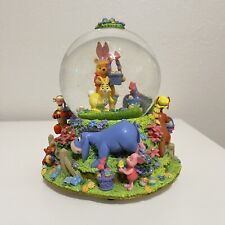 Disney Store Winnie the Pooh Musical Snow Globe Egg Hunt Easter Parade picture