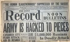 The Record, LA Newspaper Front Page, 8/24/1914 